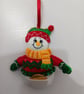 Snow Much Fun Bucilla FINISHED Christmas Tree Ornament