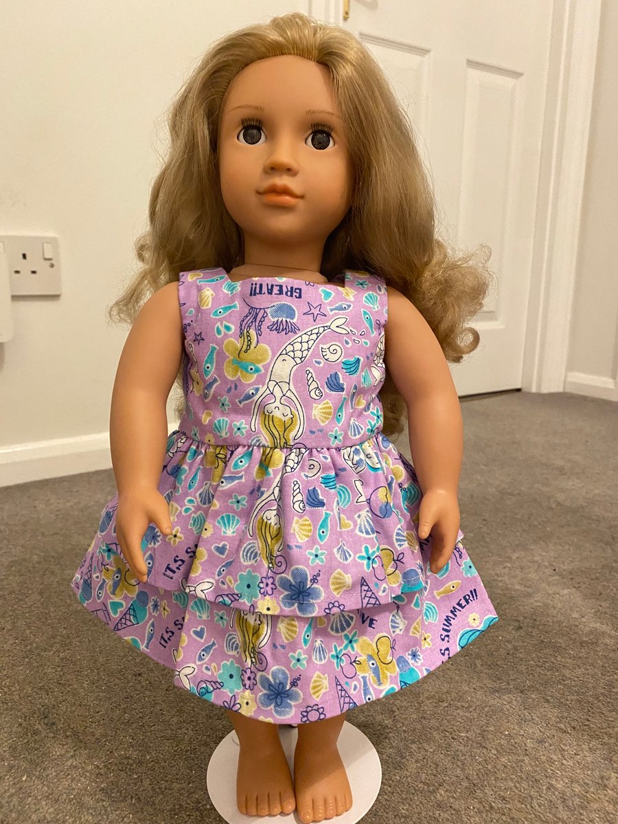 Mermaid Print Dolls Dress