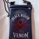 Embroidered Alchemist inspired Black Widow Bag 