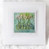 HAND EMBROIDERED HAND-DYED GREETINGS CARD FLORAL