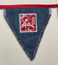 Denim Christmas Bunting with Scandi motifs - Image 7