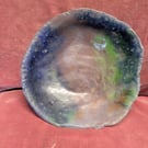 Perfectly Imperfect Elements Fused Glass Bowl 
