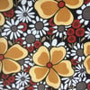 60s 70s POP ART Cartoon GROOVY Flowers  Vintage Fabric Lampshade option 