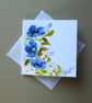 set of 3 hand painted floral blank cards & ref FA11 E1 ) - Image 4