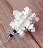 Snowflake Bauble - Dark Blue Beads