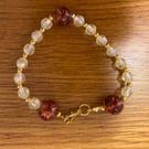 amber beaded bracelet