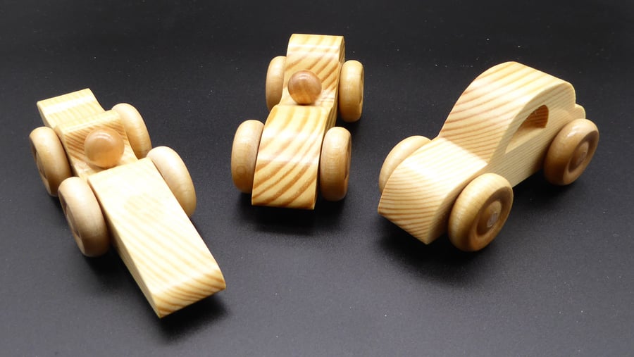 Wooden Toy Cars (Set of 3)