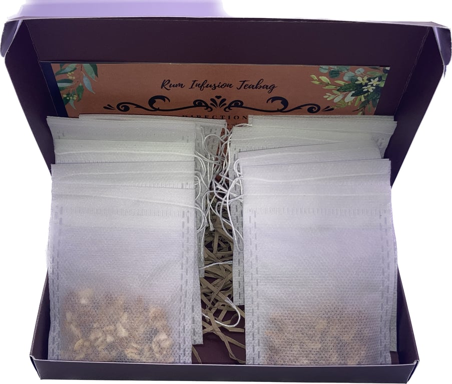 Rum Botanical Infusion kit 12 Tea Bags Rum spices  Birthday Christmas gifts