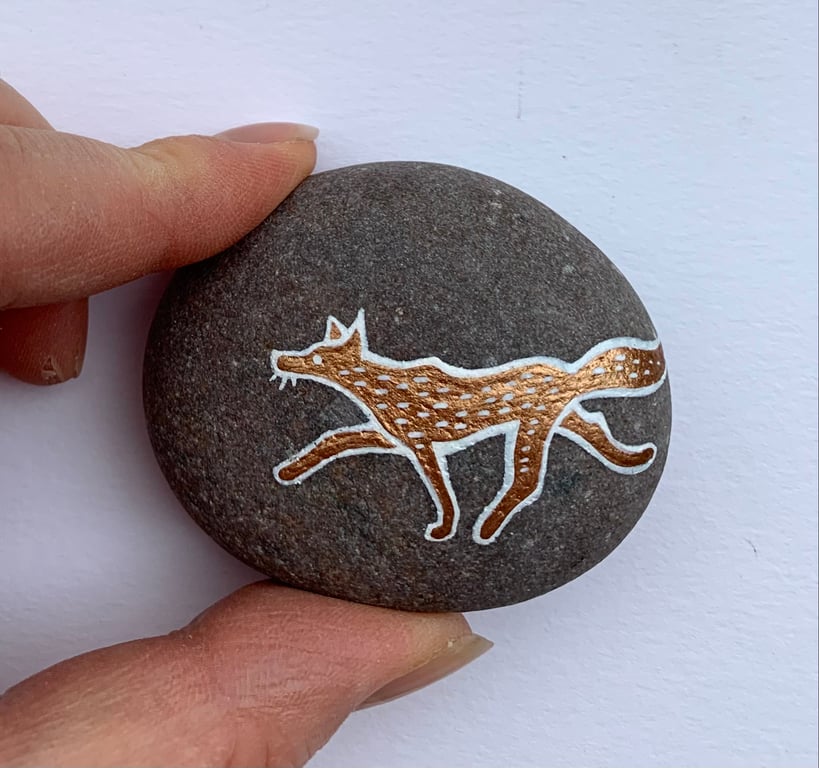 Copper Fox Stone - ready to ship cute home