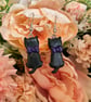 Black cat with purple bow - Image 3