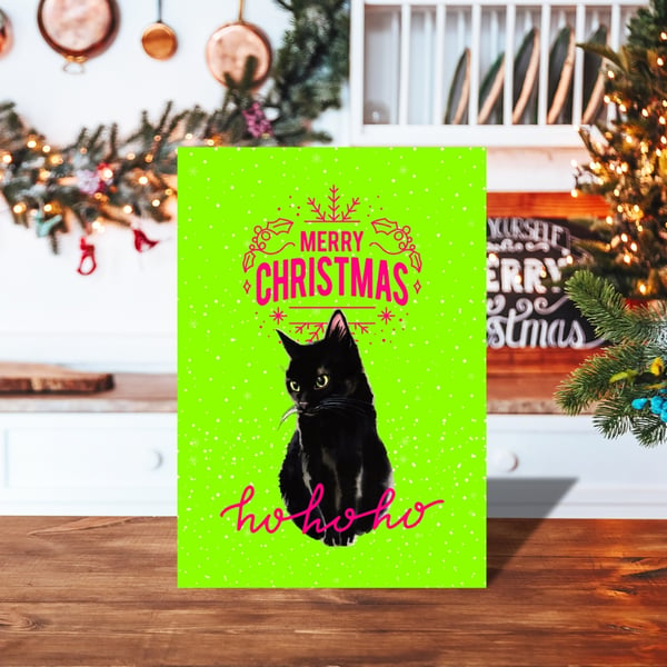 Cat Christmas Card