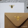 Bumble Bee Letter Writing Paper Lovely Present Gift Hand Finished By CottageRts