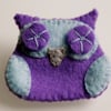 Cute Felt Owl Brooch