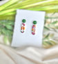 Abstract Fresh Autumn Open Rectangle Earrings - Image 7