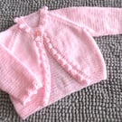 16" Baby Bobble Edged Cardigan