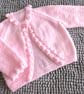 16" Baby Bobble Edged Cardigan