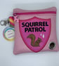 Squirrel Patrol, Embroidered Poo bag dispenser. - Image 1