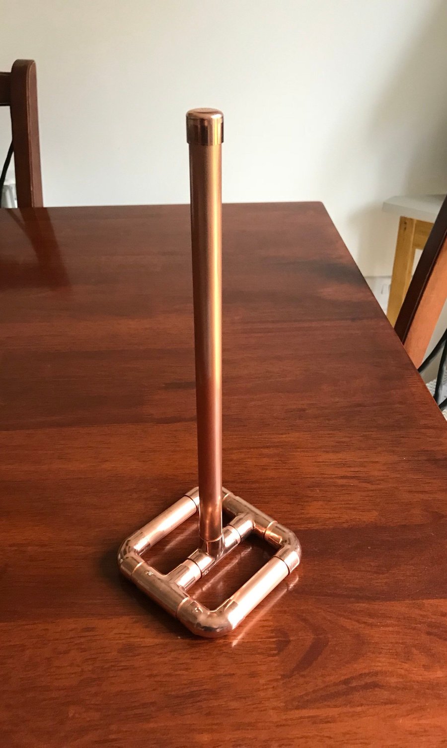 Copper Pipe Kitchen Roll Holder
