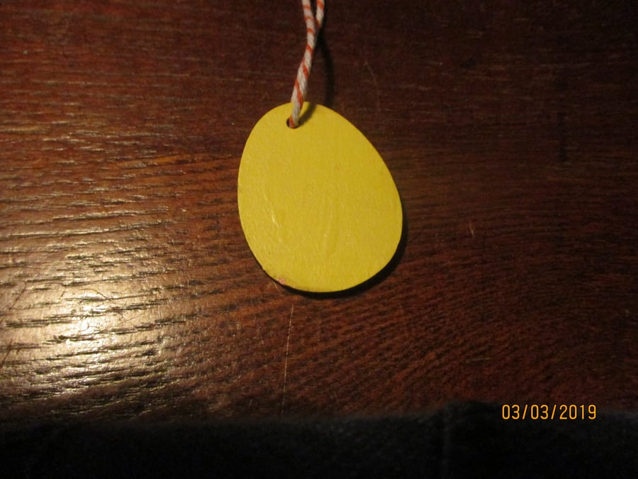 Pale Yellow Wooden Eggs