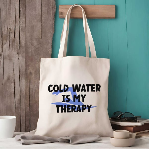 Cold Water Therapy Swimming Tote Bag - Swimming Gifts 