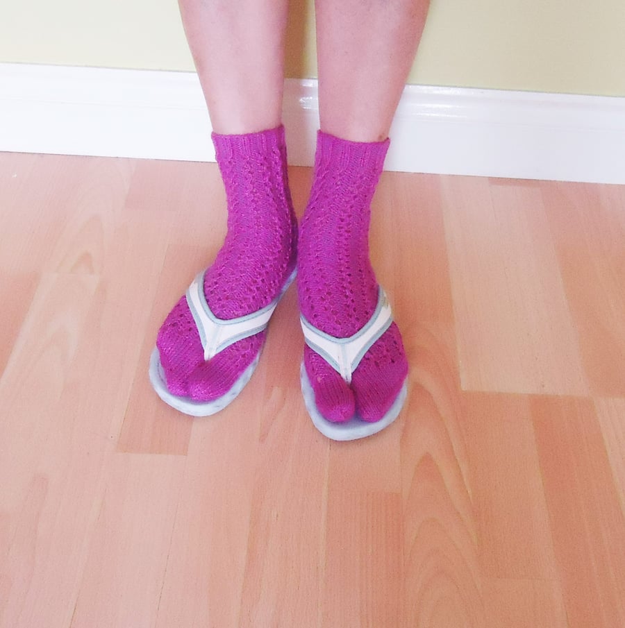 Flip Flops Socks, Split Toe Socks, Thong Socks, Sandals Socks, Tabi Socks