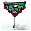 Mandala Crystal Drop Stained Glass Suncatcher handmade 