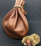 Soft leather coin pouch