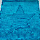 Hand-knitted Baby Washcloth - Cotton Blend