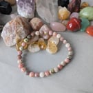 Anxiety relief pink lepidolite bracelet