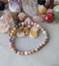 Anxiety relief pink lepidolite bracelet