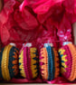 Crochet Christmas Baubles Set of 4 - Autumnal Colours - Tree Decorations - Image 3