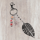 Upcycled Leaf Bag Charm 