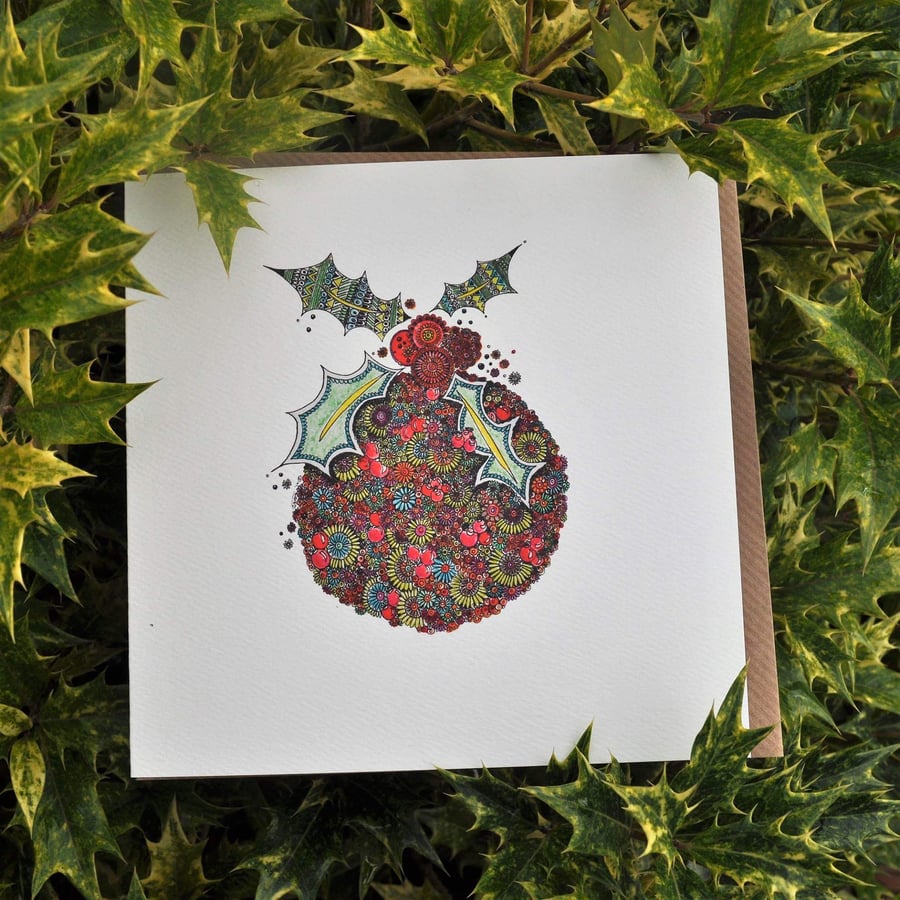 Christmas Pudding card OFFER