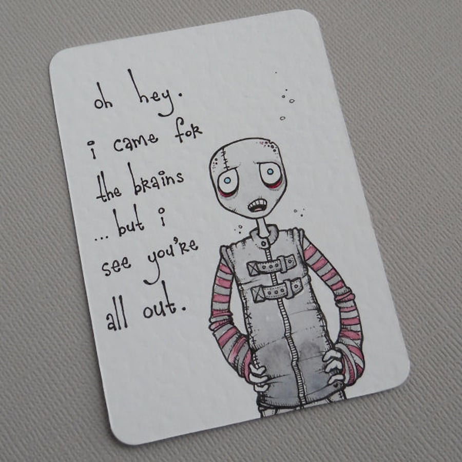 out of brains zombie