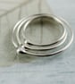 Stacking Ring Set - Silver Stacking Rings - Elegant Set of 5 Stackable Rings - Image 10