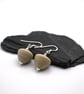 lampwork glass cone earrings