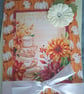 Autumn pumpkin Card - Greeting Card - Teacup Card - Treasured Keepsake - Image 4