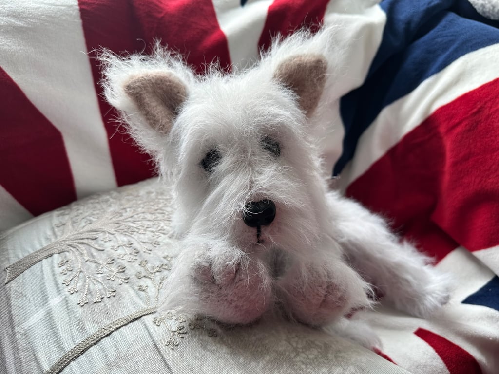 White as snow West Highland Puppy