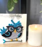 Stunning Handmade Quilled Owl Card