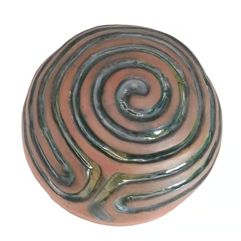 Primeval Forest  terracotta Finger labyrinth double-sided ergonomic fidget
