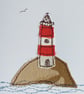 Embroidered Lighthouse Greeting Card - Image 4
