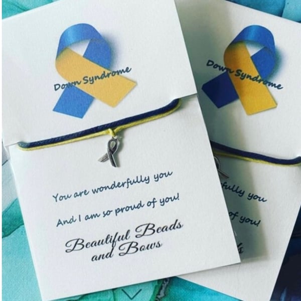 Down syndrome awareness wish bracelets x6 bundle 