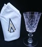 Napkins Art Deco Embroidered Design