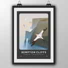 Bempton Cliffs - Art Print by Tiv