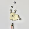 'Happy Easter Yellow Bunny' - Hanging Decoration