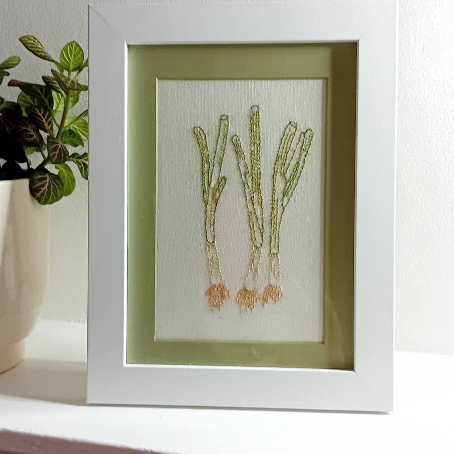 Hand Embroidered Framed Picture