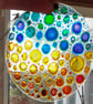 Bubble sun catcher, painted sun catcher, abstract painting sun catcher,  - Image 5
