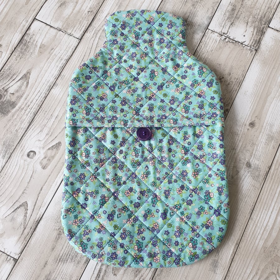Quilted Hot Water Bottle Cover