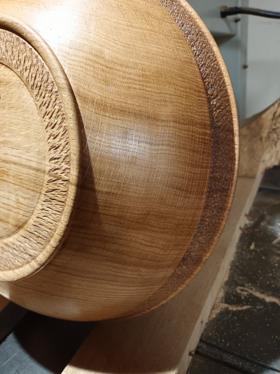 Large hand turned oak salad bowl Folksy