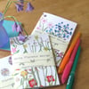 Floral botanical 3x notebook set